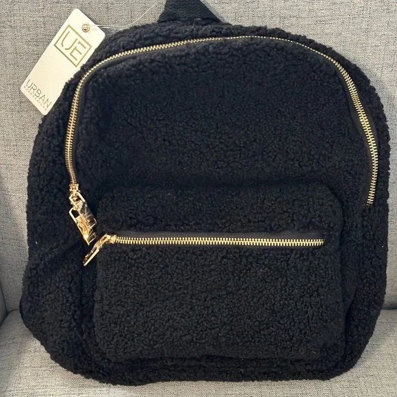 Urban Expressions Perforated Black Vegan Leather Handbag Purse Backpack‎ Buckle Urban Expressions Backpack Black Bags & Handbags for Women  main image 2